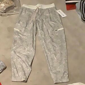 Gray Camouflage Jogger Pants